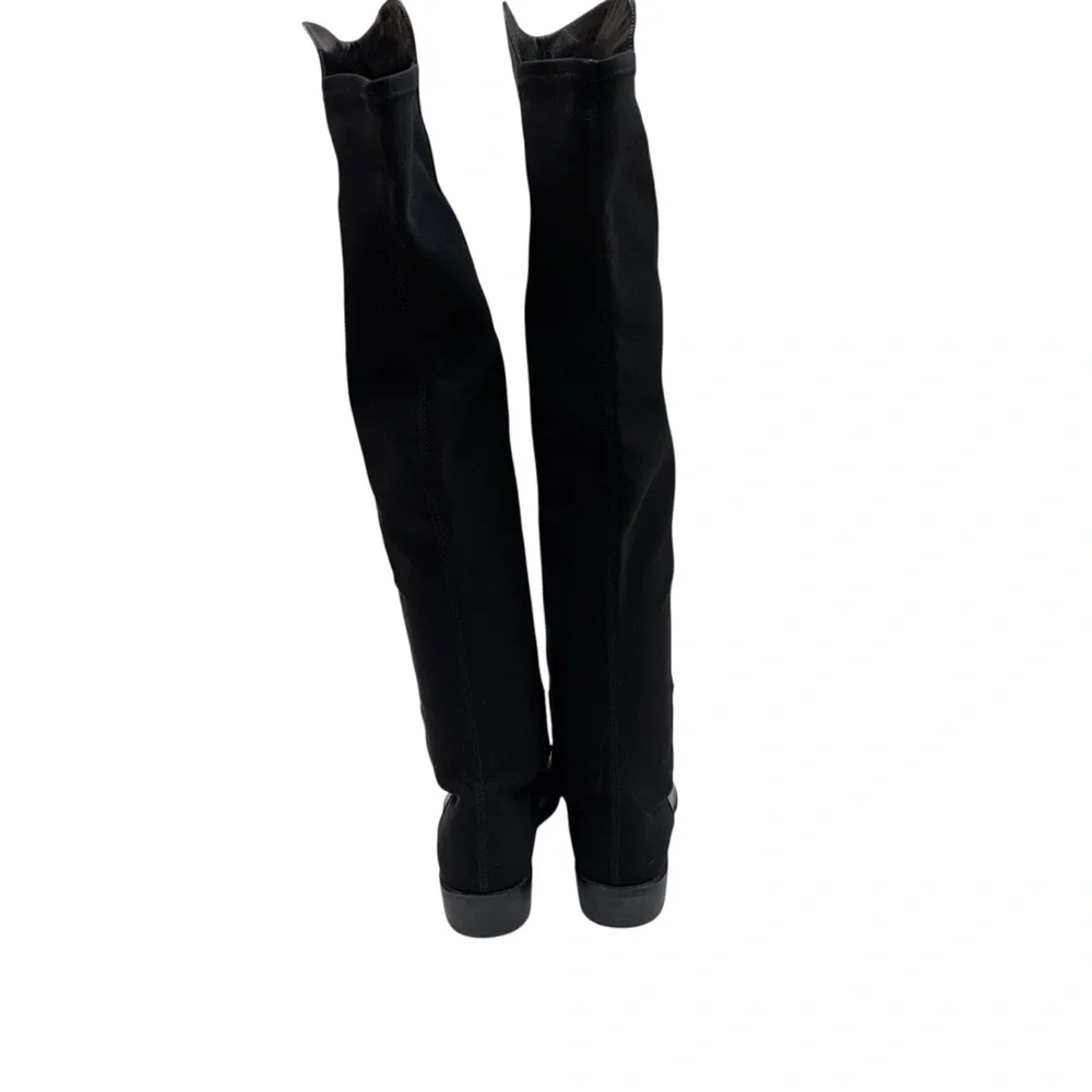 Stuart Weitzman Over the Knee Tall Black Boots 7